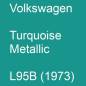 Preview: Volkswagen, Turquoise Metallic, L95B (1973).